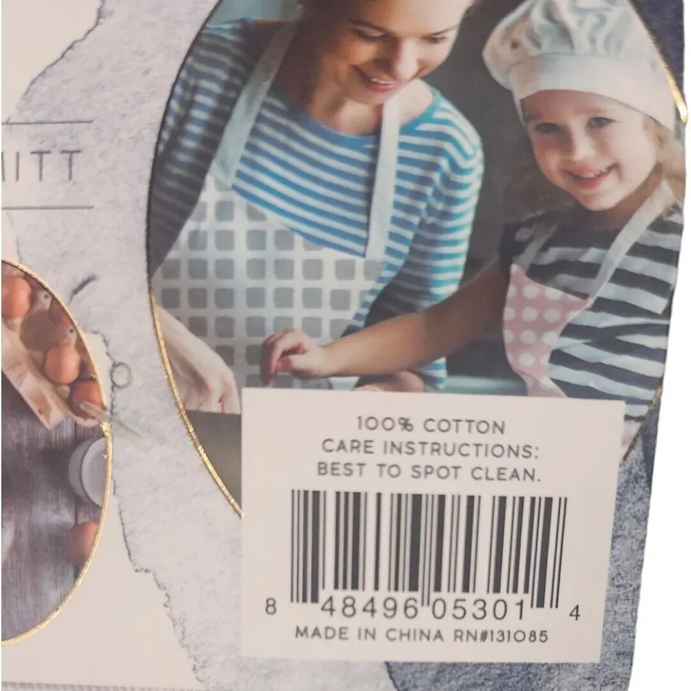Eco One Ultimate Bakers Collection Apron Pot Holder Oven Mitt Green Diamond Prin - Picture 5 of 5